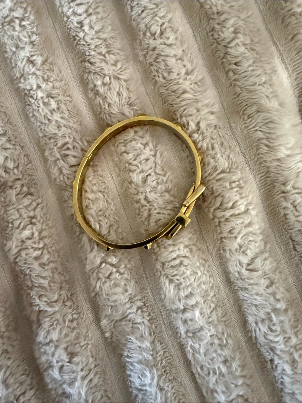 Michael Kors Gold-Tone Hinged Bracelet